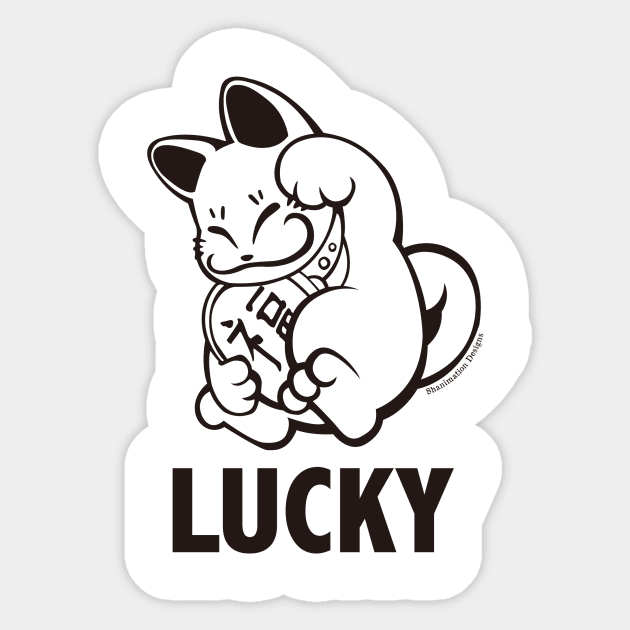 Lucky Cat Sticker by Shanimation